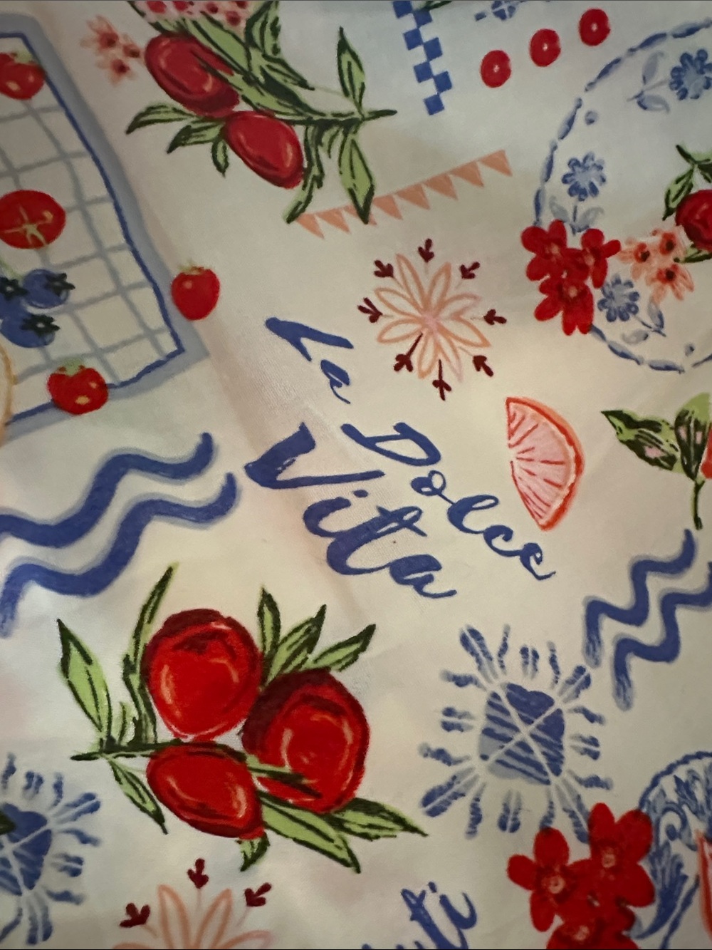 White Fruit & Floral Print Shorts - Picture 2 of 2